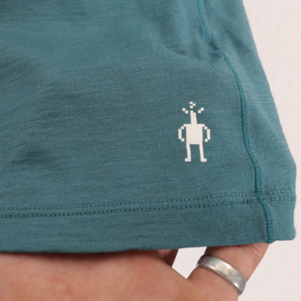 Smartwool Merino 150 Top Women M Base Layer Long Sleeve Teal Blue Merino Wool - Picture 7 of 9
